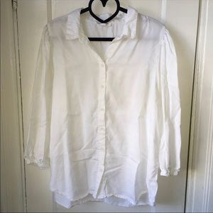 White collar button up dress shirt